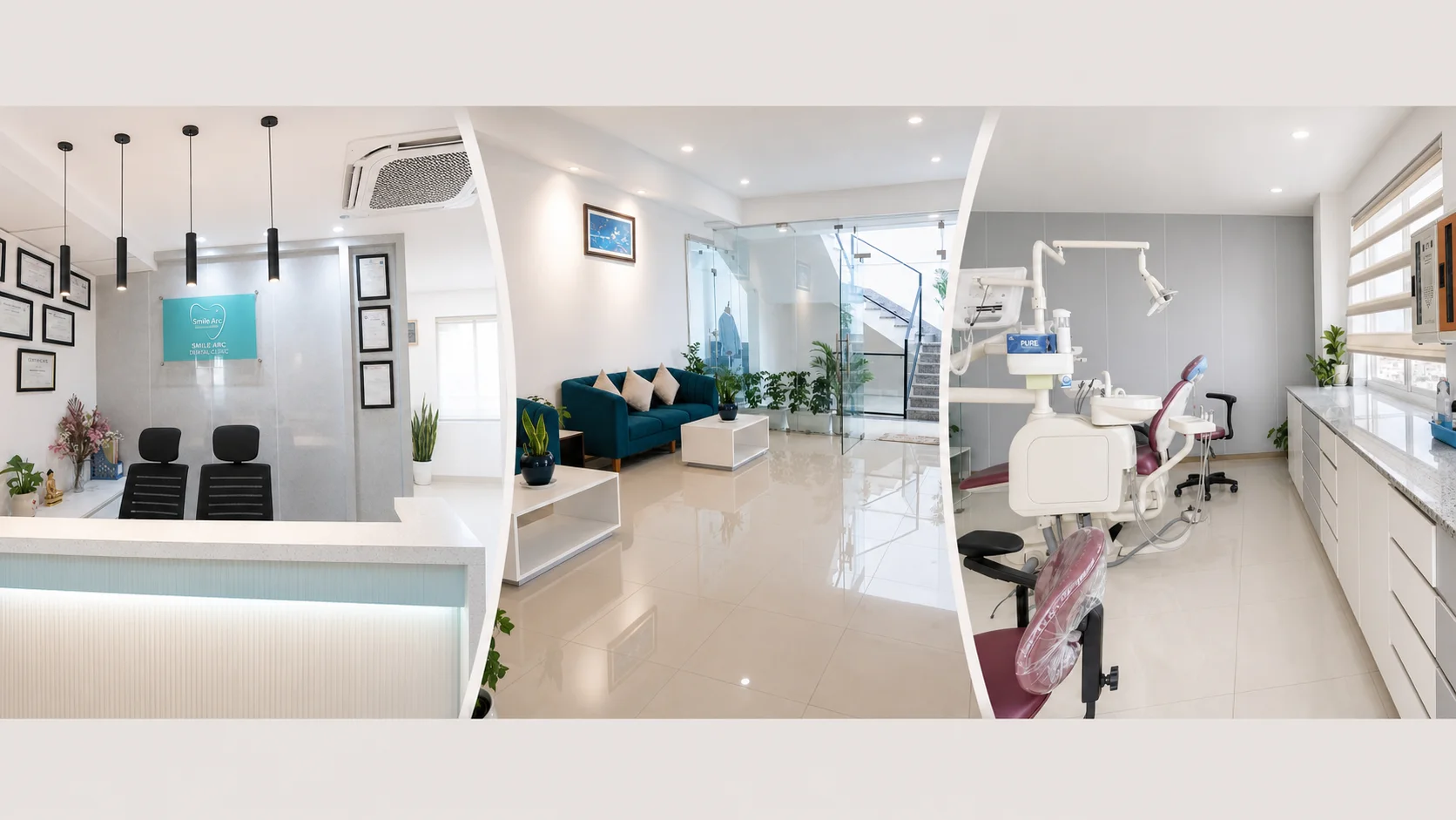 Modern dental treatment room at Smile Arc Dental Clinic in Lalitpur