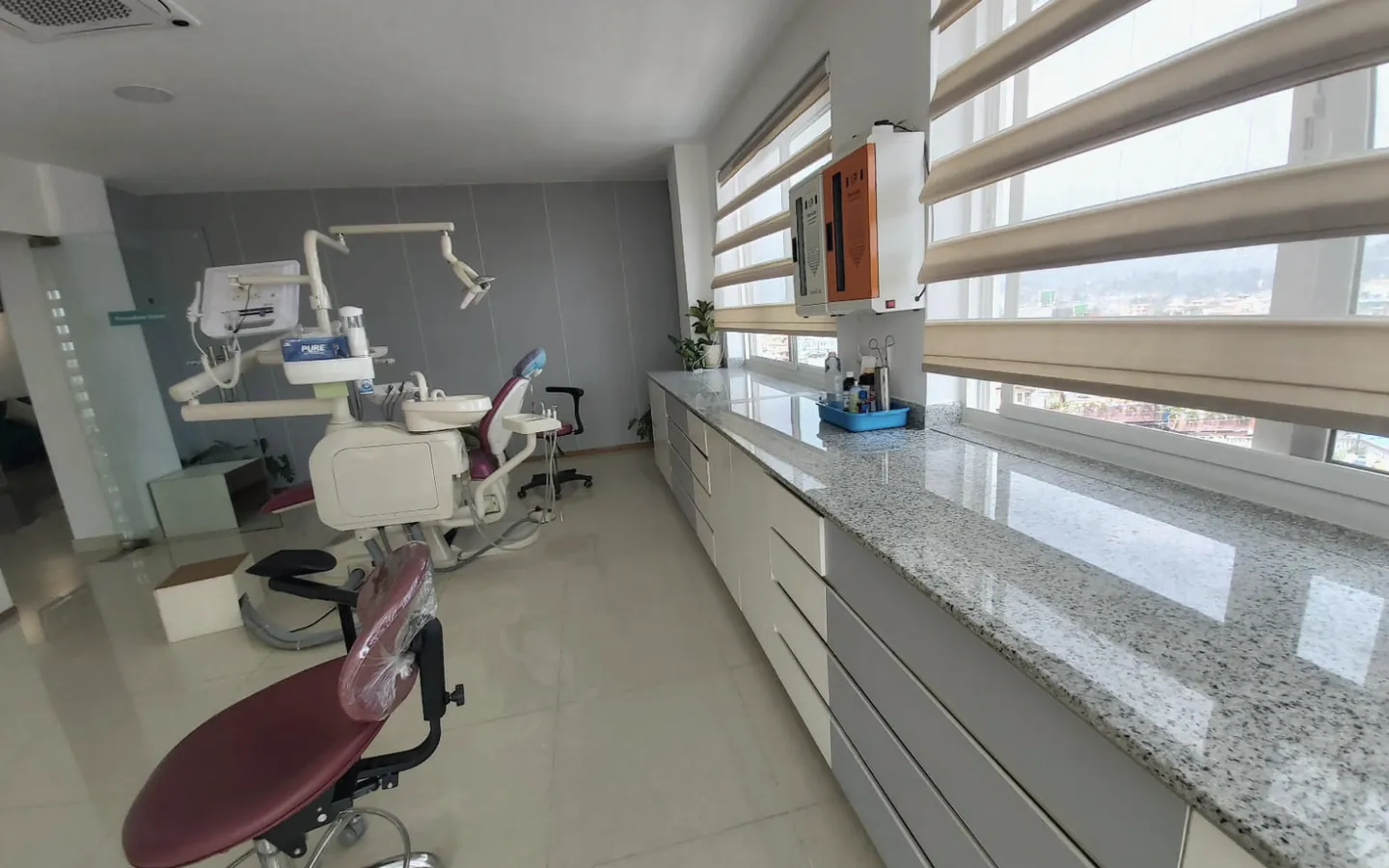 Bright modern dental treatment room at Smile Arc Dental Clinic in Lalitpur